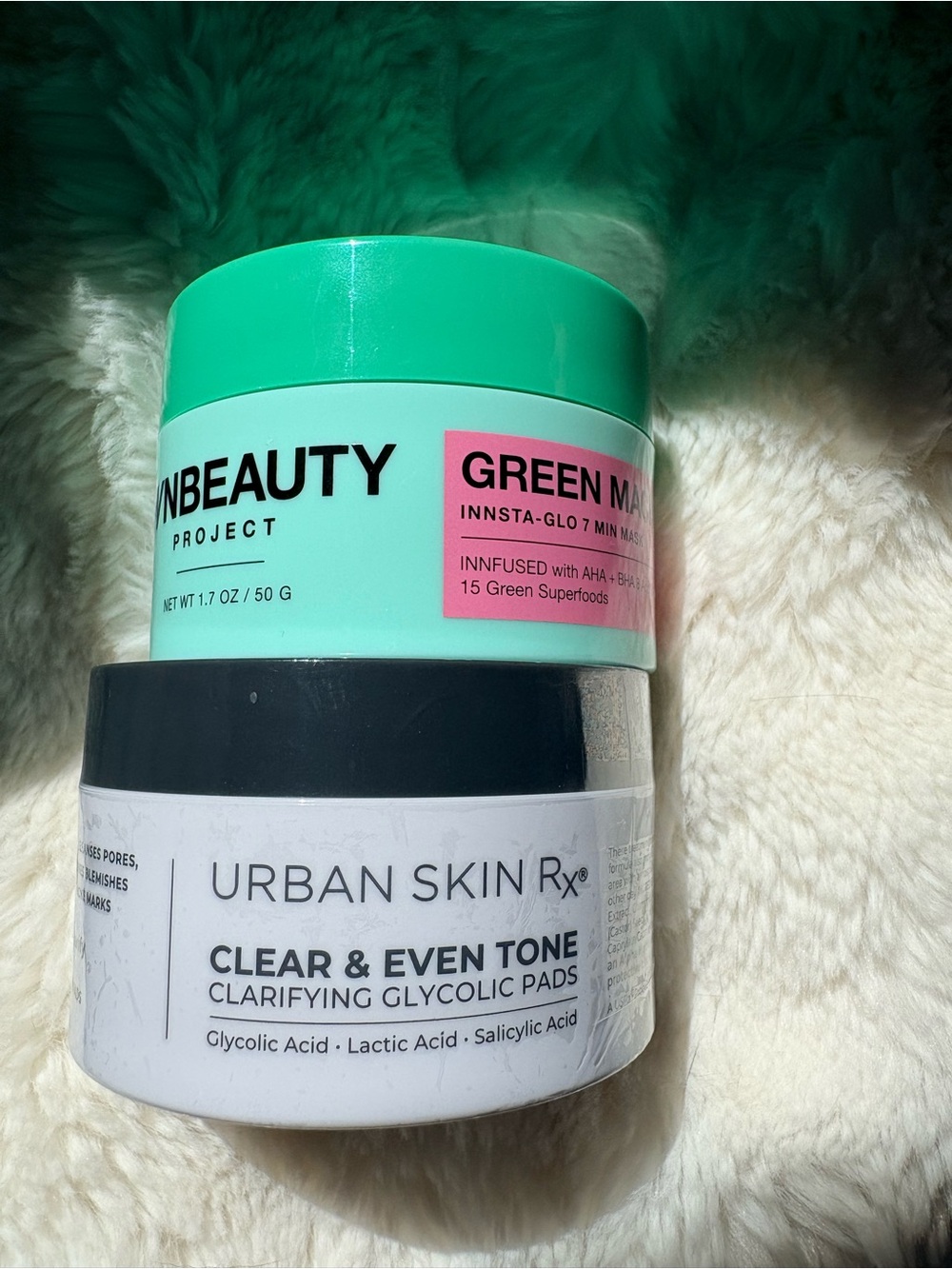 NEW INNBEAUTY Green Machine Mask + URBAN SKIN Rx Clear & Even Tone Duo